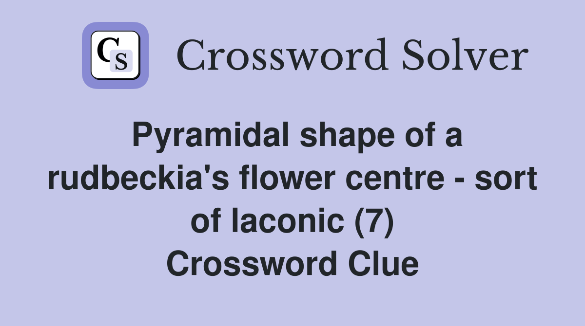 Pyramidal shape of a rudbeckia's flower centre sort of laconic (7